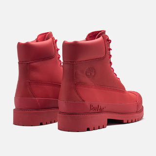 BEE LINE X TIMBERLAND 6" PREMIUM RUBBER-TOE BOOT - RED NUBUCK