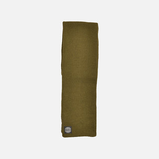 WAFFLE KNIT SCARF - ARMY