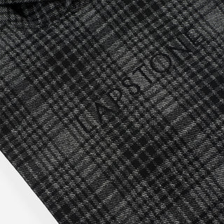 WOOL SIGNATURE HOODIE - BLACK PLAID