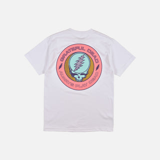 PINK CIRCLE SS TEE - WHITE