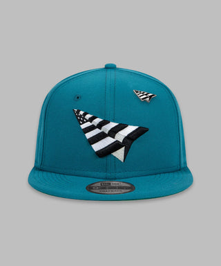 SHARK TEAL CROWN 9 FIFTY SNAPBACK