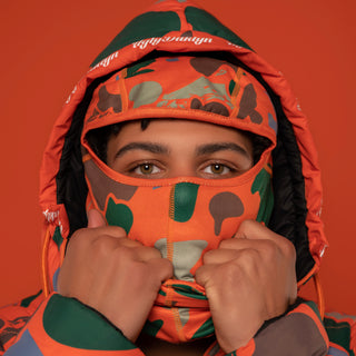 CAMO BALACLAVA - Orange