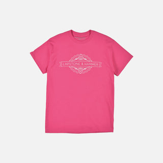 LH MAIN LOGO TEE - HOT PINK