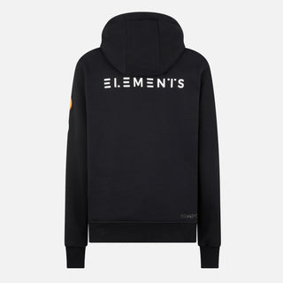 COMPOUND X SAVE THE DUCK "7 CONTINENTS" HOODIE - BLACK / WHITE