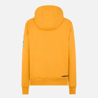 COMPOUND X SAVE THE DUCK "DUCK" HOODIE - YELLOW / BLACK